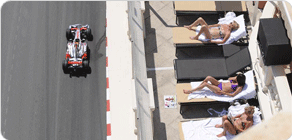 Lewis Hamilton races at Monaco